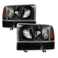 SPYDER xTune Ford F250 F350 Superduty Excursion 99-04 OEM Style Headlights - Black HD-JH-FF25099-SET-LED-BK 9035210
