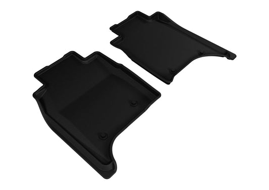 3D MAXpider 2014-2017 Land Rover Range Rover Long Wheelbase Kagu 2nd Row Floormats - Black L1LR01921509