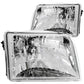 Anzo 1993-1997 Ford Ranger Crystal Headlights Chrome