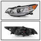 SPYDER xTune 09-14 Acura Projector Headlights - Light Bar DRL - Chrome (PRO-JH-ATSX09-LB-C) 9042225