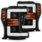 AlphaRex 17-19 Ford F-250 SD PRO-Series Proj Headlight Plnk Style Matte Blk w/Activ Light/Seq Signal 880106 *Discontinued