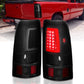 ANZO 2003-2006 Chevy Silverado 1500 LED Taillights Plank Style Black w/Smoke Lens 311334