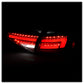 SPYDER 13-16 Audi A4 4DR LED Tail Lights LED Clear Reverse Lights - Black ALT-YD-AA413-SEQ-BK 5087171
