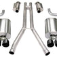 Corsa 04-08 Cadillac XLR 4.6L 25in Cat-Back Dual Rear w Twin 35in Black Pro-Series Tips 14156BLK