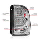 ANZO 2002-2009 Chevrolet Trailblazer LED Tail Lights w/ Light Bar Chrome Housing Clear Lens 311373