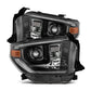 AlphaRex 14-21 Toyota Tundra LUXX-Series LED Proj Headlights Alpha-Blk w/Actv Light & Seq. Sig + DRL 880836 *Discontinued