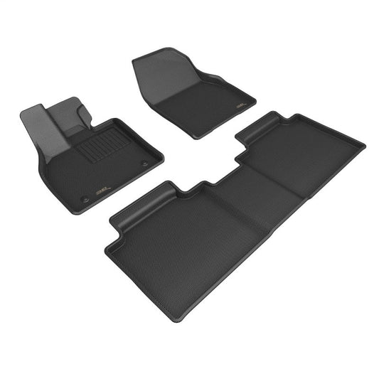 3D MAXpider 2023 Toyota BZ4X Double Cab Kagu 1st & 2nd Row Floormats - Black L1TY29001509