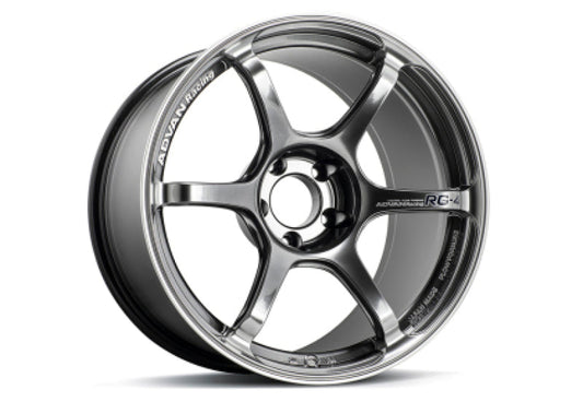Advan RG-4 18x9.5 +38 5-120 Racing Hyper Black & Ring Wheel YA48J38WHBR