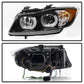 Spyder BMW E90 3-Series 06-08 4DR Headlights - Halogen Model Only - Black PRO-YD-BMWE9005V2-AM-BK 5083432