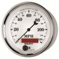AutoMeter Gauge Speedometer 3-3/8in. 120MPH Elec. Prog. W/ Lcd Odo Old Tyme Wht II 1287