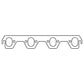 Cometic Gasket Cometic Ford 302/351 Small Block V8 .094in HTG Exhaust Manifold Gskt Set-1.750in x 1.250in Oval Port C15306HTG