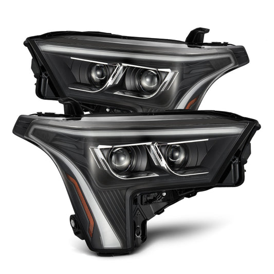 AlphaRex 22-23 Toyota Tundra LUXX-Series Headlights Black w/White DRL - Req 810029 OR 810030 880864 *Discontinued