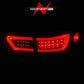 ANZO 11-13 Jeep Grand Cherokee LED Taillights w/ Lightbar Black Housing/Smoke Lens 4pcs 311440