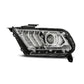 AlphaRex 10-12 Ford Mustang PRO-Series Projector Headlights Plank Style Chrome w/Top/Bottom DRL 880111 *Discontinued
