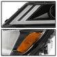 SPYDER xTune 14-18 Chevy Impala (Excl Limited) DRL Halogen Proj Headlights - Blk (PRO-JH-CIM15-LB-BK) 9042874