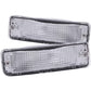 Anzo 1989-1995 Toyota Pickup Euro Parking Lights Chrome w/ Amber Reflector