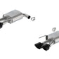 Ford Racing 2024 Mustang 5.0L Sport Non-Active Axle-Back w/Valance - Black Tip M-5230-M5SBV