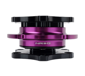 NRG Quick Release SFI SPEC 42.1 - Shiny Black Body / Shiny Purple Ring