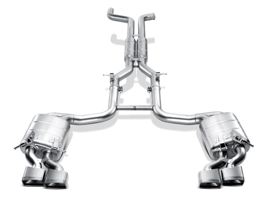Akrapovic 11-14 Mercedes-AMG C63 Coupe (C4) Evolution Line Cat Back (Titanium) w/ Titanium Tips S-MEW204AMG
