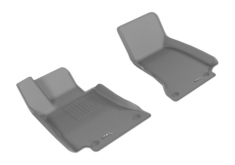 3D MAXpider 2017-2019 Mercedes-Benz E-Class Sedan W213 Kagu 1st Row Floormat - Gray L1MB08811501