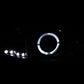 Anzo 1994-2001 Dodge Ram Projector Headlights w/ Halo Black