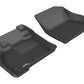3D MAXpider 2011-2012 Nissan Leaf Kagu 1st Row Floormat - Black L1NS04911509