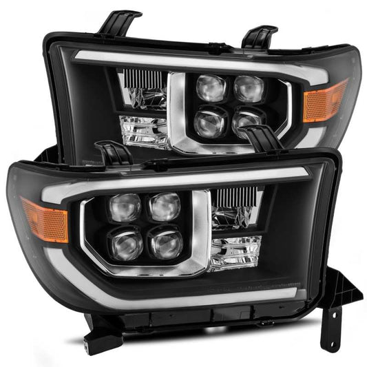 AlphaRex 07-13 Toyota Tundra NOVA LED Proj Headlights Black w/ Activ Light/Seq Signal/DRL 880774 *Discontinued