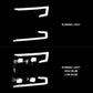 ANZO 19-22 Chevrolet Silverado 1500 LED Proj HL w/Lgt Bar SwBk Seq. Blk w/In. Light - Passenger Side 111566-R