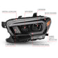 Anzo Toyota Tacoma '16-18 Projector Plank Style Switchback H.L Black Amber