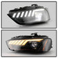 Spyder 13-16 Audi A4/S4 Halogen Model Only High-Power LED Headlights - Black PRO-YD-AA413HALAP-BK 5088345