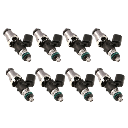 Injector Dynamics 1340cc Injectors - 48mm Length - 14mm Grey Top - 14mm Lower O-Ring (Set of 8)
