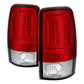 Spyder 00-06 Chevy Suburban 1500/2500 V2 Light Bar LED Tail Lights -Red Clr (ALT-YD-CD00V2-LBLED-RC) 5084163