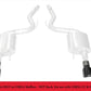 Corsa Performance 15-17 Ford Mustang GT 3.0in Inlet / 4.5in Outlet Black PVD Tip