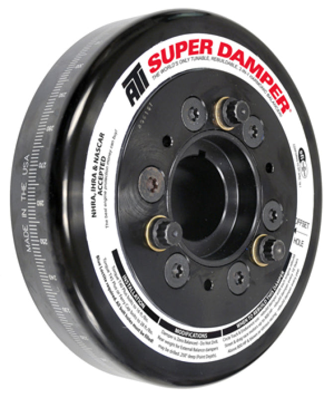 ATI Damper - 6.325in - Alum - Chevy LS - Smooth - C-Bore Front - 3 Ring ATI917215