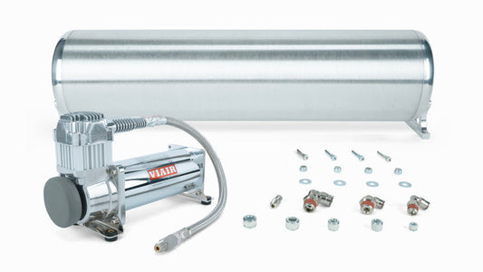 Air Lift 24in FLO Tank w/ Viair 444c Compressor (Incl. Fittings & Tank Mounting Hardware) 27763