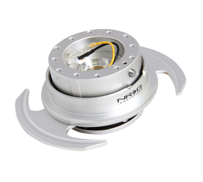 NRG Quick Release Kit Gen 3.0 - Silver Body / Silver Ring w/Handles