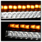 Spyder Jeep Wrangler 2018-2019 (Halogen Model Only) LED Front Bumper Lights - Seq. Signal - Black 5086785