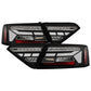 SPYDER Apex 13-17 Audo A5 / S5 / RS5 (Factory LED) LED Tail Lights - Blk (ALT-YD-AA513LED-SEQGR-BK) 5089045