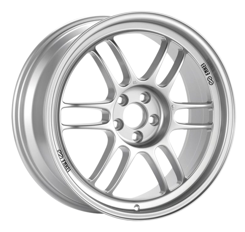 Enkei RPF1 18x9 5x114.3 35mm Offset 73mm Bore Silver Wheel G35/350z