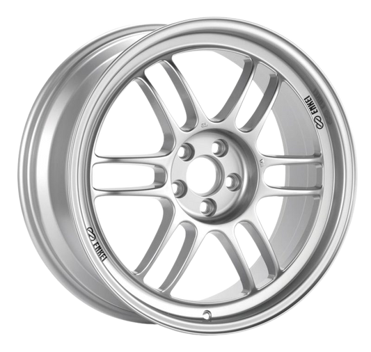 Enkei RPF1 15x7 4x100 35mm Offset 73mm Bore Silver Wheel Miata 4-Lug / 02-06 Mini