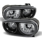 SPYDER Xtune Dodge Challenger 08-13 Halogen Only (Does Not Fit Hid Model) Headlights Black HD-JH-DCHAL08-BK 9026317