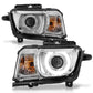 Anzo 2010-2013 Chevrolet Camaro Projector Headlights w/ Halo Chrome (CCFL)