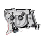 Anzo 2005-2011 Toyota Tacoma Projector Headlights w/ Halo Black
