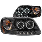 Anzo 1997-2003 Ford F-150 Projector Headlights w/ Halo Black (CCFL)