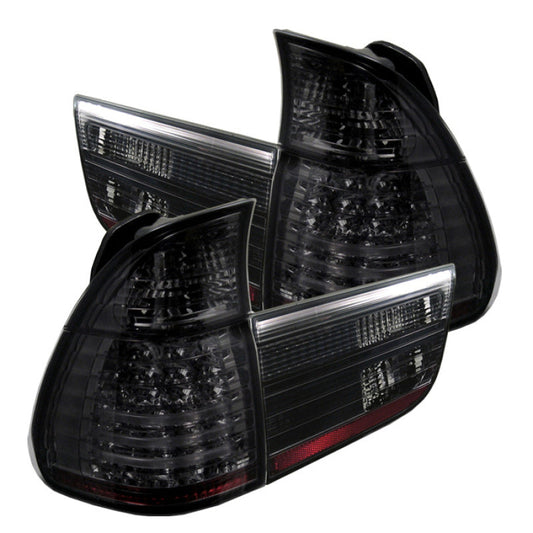 Spyder BMW E53 X5 00-06 4PCS LED Tail Lights Smoke ALT-YD-BE5300-LED-SM 5000828