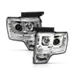 Anzo 2009-2014 Ford F-150 Projector Headlights w/ U-Bar Chrome