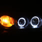 Anzo 2000-2005 Chevrolet Impala Projector Headlights w/ Halo Black