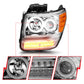 Anzo 2007-2012 Dodge Nitro Projector Headlights w/ Halo Chrome (CCFL) G2