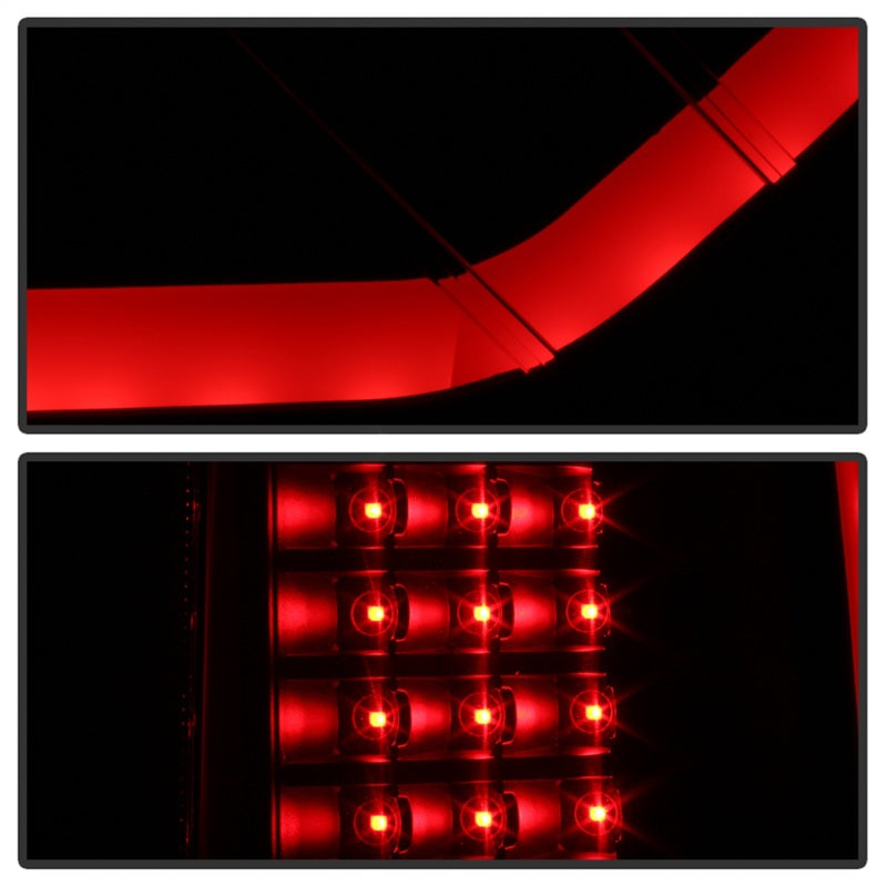 SPYDER xTune 09-14 Ford F-150 Light Bar LED Tail Lights - Black Smoke (ALT-JH-FF15009-LBLED-BSM) 9042195