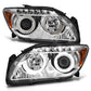 Anzo 2005-2010 Scion Tc Projector Headlights w/ Halo Chrome (CCFL)
